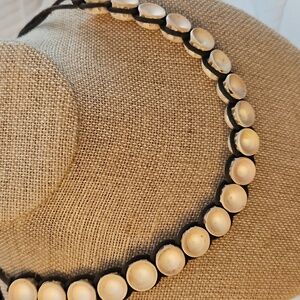 Vertebrae beaded necklace ankle brocelet